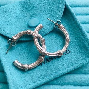 Tiffany & Co. bamboo hoop earrings